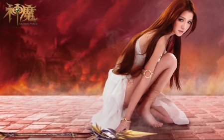 Forsaken World - woman, sexy, girl, asian, fantasy, cg, pretty, beautiful, chinese