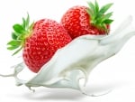 Strawberries and milk