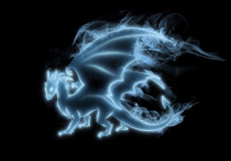 Dragon - spirit, luminos, harry potter, dragon, wings, tribalchick101, fantasy, patronus