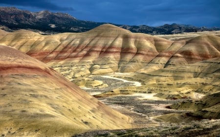 John Day Fossil Beds Nat'l. Monument, Oregon - nature, usa, canyons, fossil