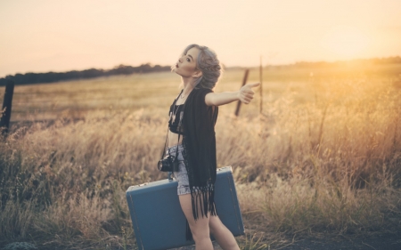 Freedom - freedom, model, hair, jean