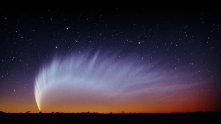 Comet Flyby - star, planet, space, comet