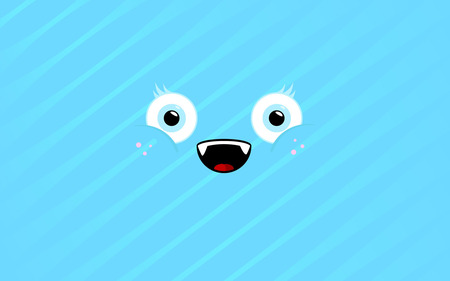 Hey There! - smile, face, blue, happy