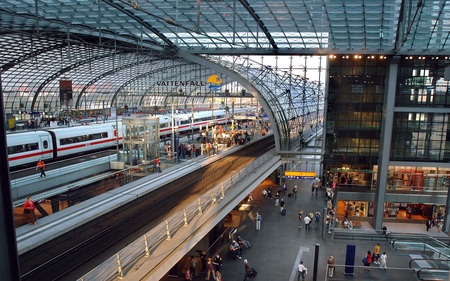 Berlin Central Station - central station, germany, berlin, rail