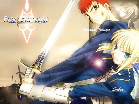 Shiro and Saber - fsn