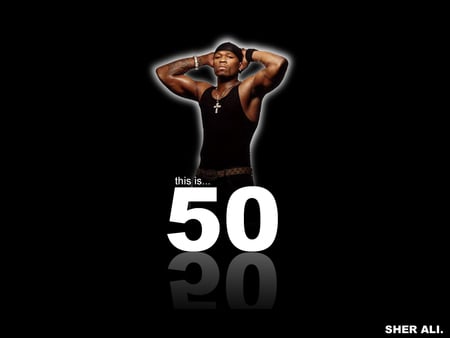 50 CENT - clack, 50, sher ali, cent, logo, muscle, fifty, cents