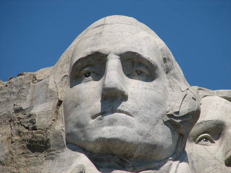 George Washington on Mt. Rushmore - usa, rushmore, mount rushmore, patriotic, mt rushmore, george washington, united states, washington