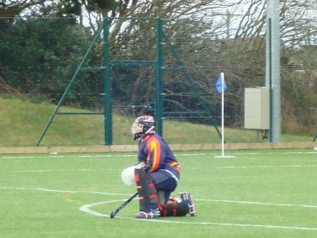 Taking a breather!!! - sport, goalkeeper, hockey, highlands