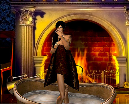 bath n fire - second life, fire, modell