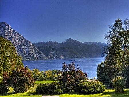 Lake Traunsee - lake, traunsee