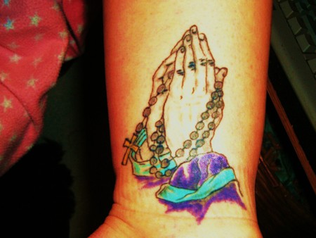 pray - prayin hands, tattoo, my