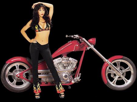 Hot, chick, bike, model - bike, chick, model, hot