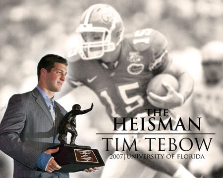 Heisman Trpohy- Tim Tebow - quarterback, tim tebow, florida gators, heisman trophy, 15