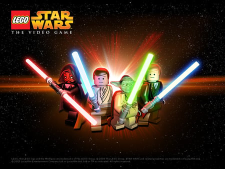 Lego Star Wars the Game - light sabers, characters, star wars