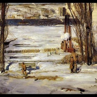 A Morning Snow - Hudson River