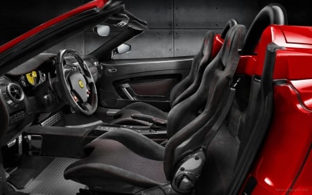 Ferrari Scuderia Spider 16M Interior - 16m, car, ferrari, spider, interior, scuderia