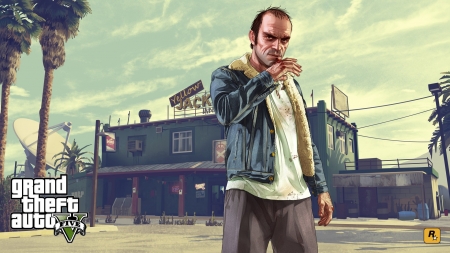 Grand Theft Auto V - Trevor - Rockstar Games, Trevor Philips, GTA 5, GTA V, Video Game, Grand Theft Auto V