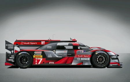 2016 Audi R18 - decals, black wheels, 2016, race car