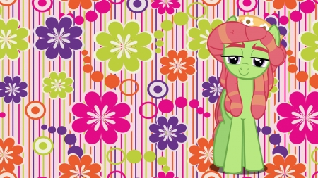 Tree Hugger Wallpaper - tree hugger, peaceful, mlp, furry, dreadlocks, cartoons, pretty, hippie, my little pony friendship is magic, cute, pony, my little pony, tv series, ponies, kawaii, beautiful, flowers