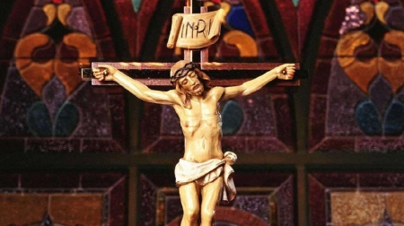 Jesus on the cross - christ, cross, jesus, mercy, religion