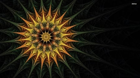 fractal sun - pattern, fractal, sun, abstract