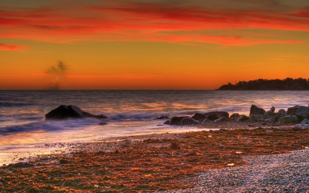 Sunset - cloud, Sunset, nature, sky