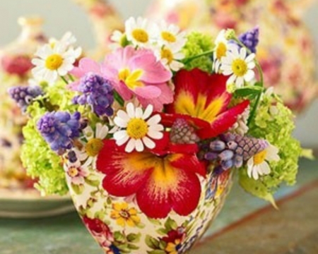 Beautiful Flowers - flowers, petals, bloom, arrangement