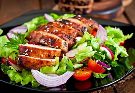 Delicious Meal - meat, meal, salad, lunch, delicious, food