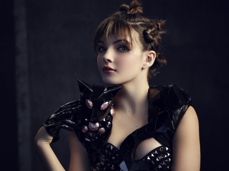 Gotham (TV Series 2014– ) - Selina Kyle, black, woman, girl, camren bicondova, tv series, gotham, actress