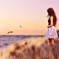 Girl and sea