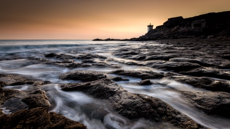 Coast - rock, Coast, nature, beach