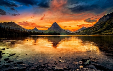 Lake - nature, sky, lake, cloud