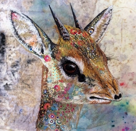 Bohemian Deer - animal, painting, abstract, other