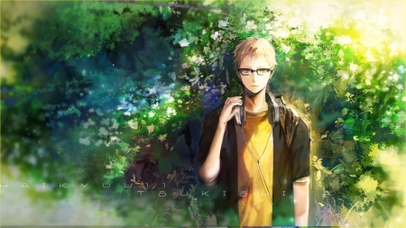 Anime boy - glasses, boy, anime, cute, blonde