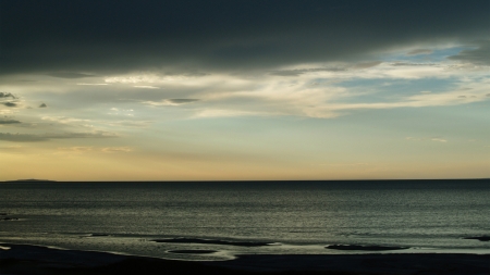 Beautiful but sadness - black, clouds, sea, sad