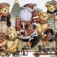 vintage christmas bear