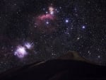 Orion's Belt and Sword over Teide's Peak