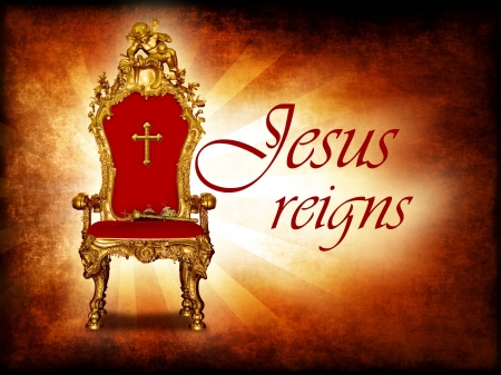 Jesus reigns - christ, jesus, king, savior