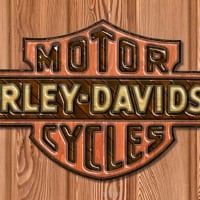 Wooden Desktop, Harley Davidson-1