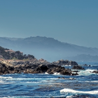 waves on the coastline