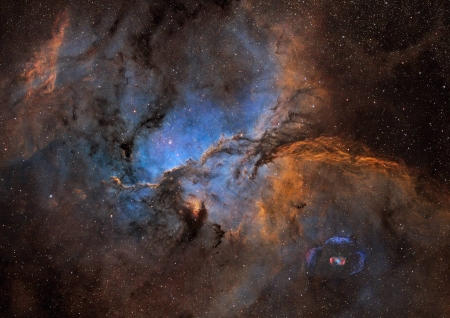 NGC 6188 and NGC 6164 - space, fun, stars, cool, galaxy