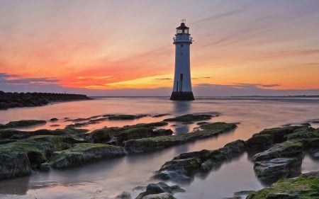 Lighthouse - beach, sky, nature, lightouse