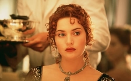 Titanic (1997) - rose, titanic, actress, kate winslet, jewel, girl, woman, redhead