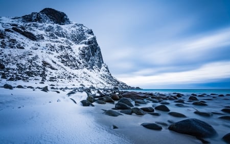 Winter - cloud, sky, winter, snow