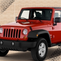 Red Jeep Wrangler