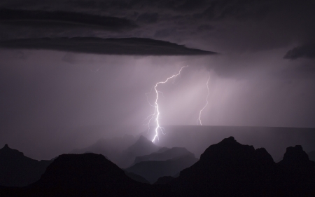 Lighting - cloud, nature, thunder, Lightning