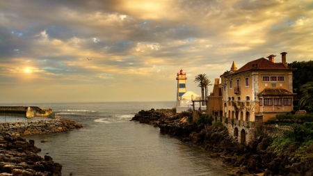 Santa Marta Lighthouse and Museum in Portugal - santa, portugal, nature, marta lighthouse and museum in