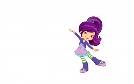 Little dancer - dancer, purple, girl, cute, little, card, child