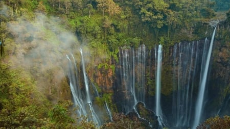 Waterfalls in Indonesia - Indonesia, nature, Waterfalls, tree