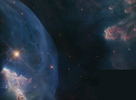 Close up of the Bubble Nebula - fun, stars, cool, galaxy, nebula, space